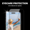 PanzerGlass iPhone 15 Pro Max - EyeCare Ultra-Wide Fit Anti-Blue Light Anti-reflective Easy Aligner Full Screen Αντιχαρακτικό Γυαλί Οθόνης - Black