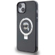 Karl Lagerfeld iPhone 15 Ring Stand Karl Head MagSafe Σκληρή Θήκη με Πλαίσιο Σιλικόνης και MagSafe - Διάφανη / Black - KLHMP15SHMRSKHK