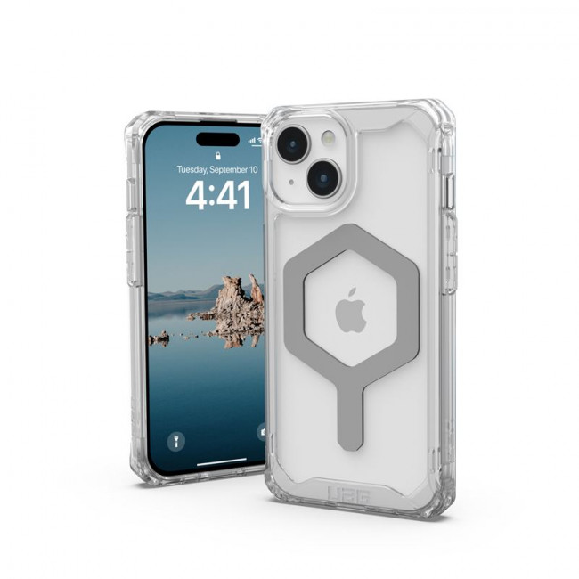 UAG iPhone 15 Plyo Series Θήκη Υψηλής Προστασίας με MagSafe - Ice / Silver - Διάφανη