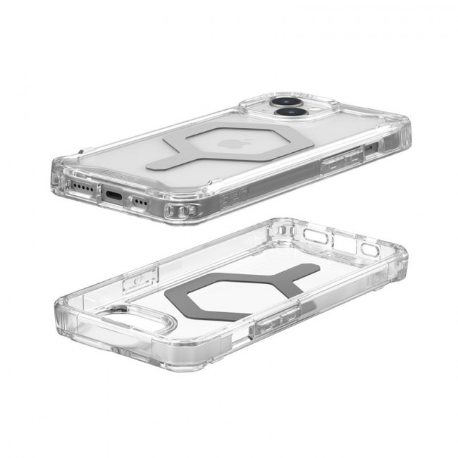 UAG iPhone 15 Plyo Series Θήκη Υψηλής Προστασίας με MagSafe - Ice / Silver - Διάφανη