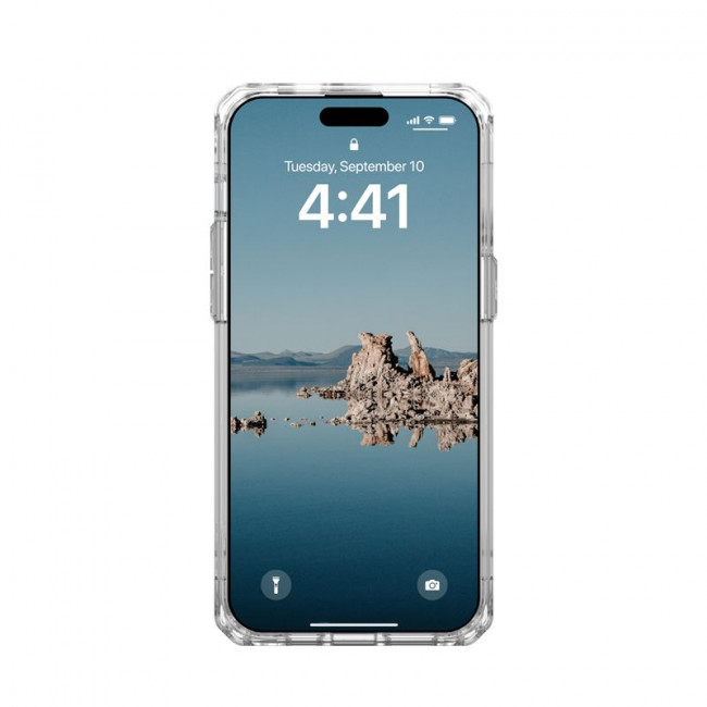 UAG iPhone 15 Pro Max Plyo Series Θήκη Υψηλής Προστασίας με MagSafe - Ice / Rose Gold - Διάφανη