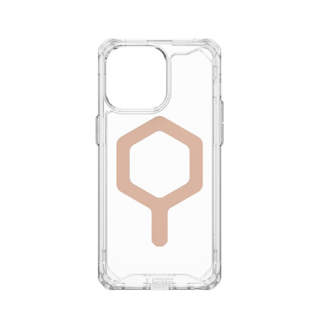 UAG iPhone 15 Pro Max Plyo Series Θήκη Υψηλής Προστασίας με MagSafe - Ice / Rose Gold - Διάφανη