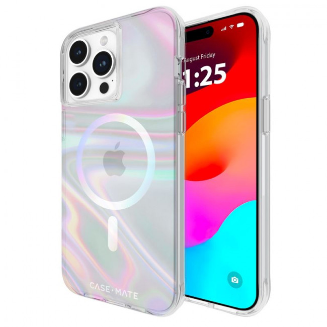 Case-Mate iPhone 15 Pro Max Soap Bubble MagSafe Σκληρή Θήκη με MagSafe - Soap Bubble