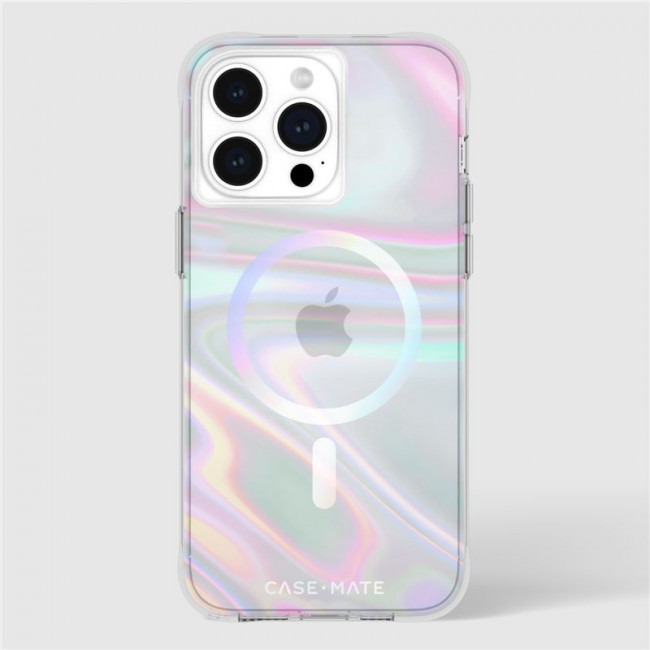 Case-Mate iPhone 15 Pro Max Soap Bubble MagSafe Σκληρή Θήκη με MagSafe - Soap Bubble