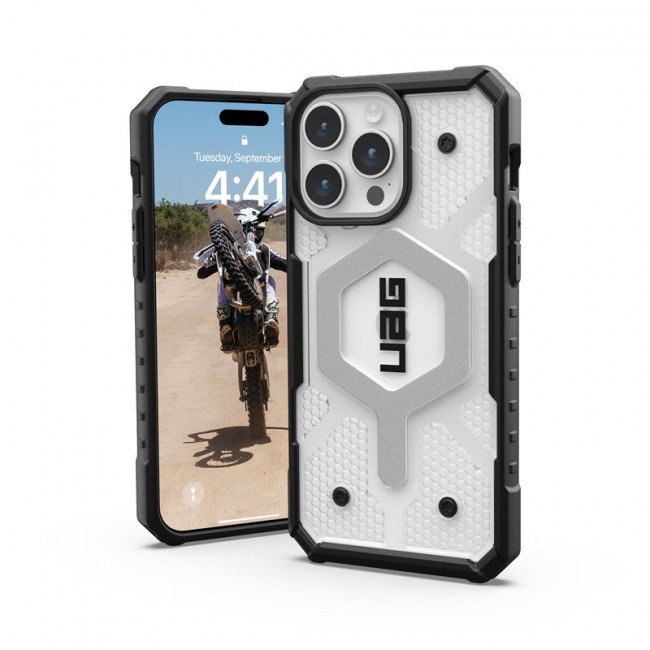 UAG iPhone 15 Pro Max Pathfinder MagSafe Series Σκληρή Θήκη με MagSafe - Ice