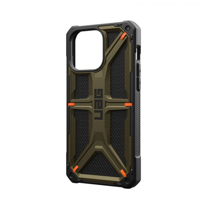 UAG iPhone 15 Pro Max Monarch Kevlar Series Σκληρή Θήκη - Kevlar Element Green