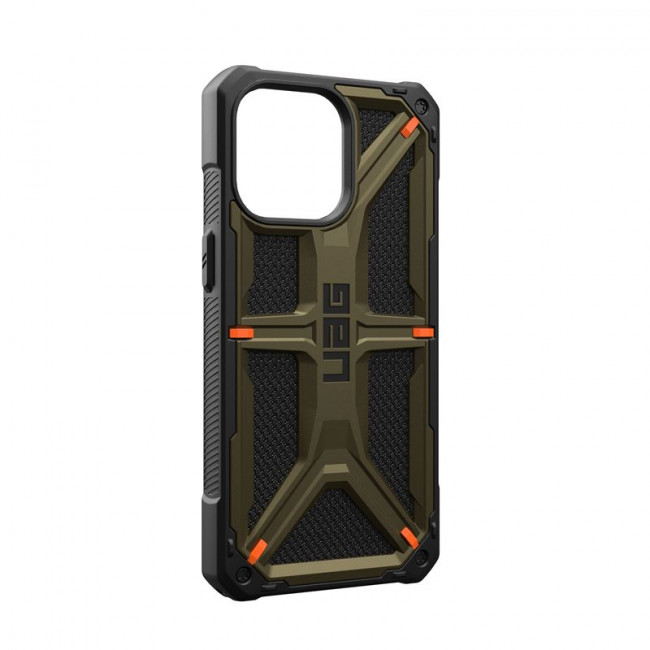 UAG iPhone 15 Pro Max Monarch Kevlar Series Σκληρή Θήκη - Kevlar Element Green