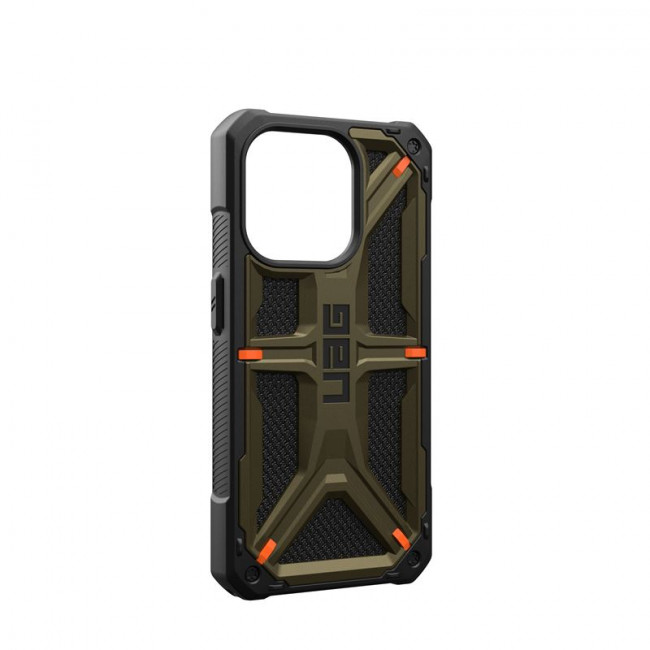 UAG iPhone 15 Pro Monarch Kevlar Series Σκληρή Θήκη - Kevlar Element Green