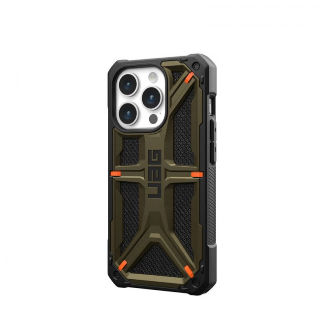 UAG iPhone 15 Pro Monarch Kevlar Series Σκληρή Θήκη - Kevlar Element Green