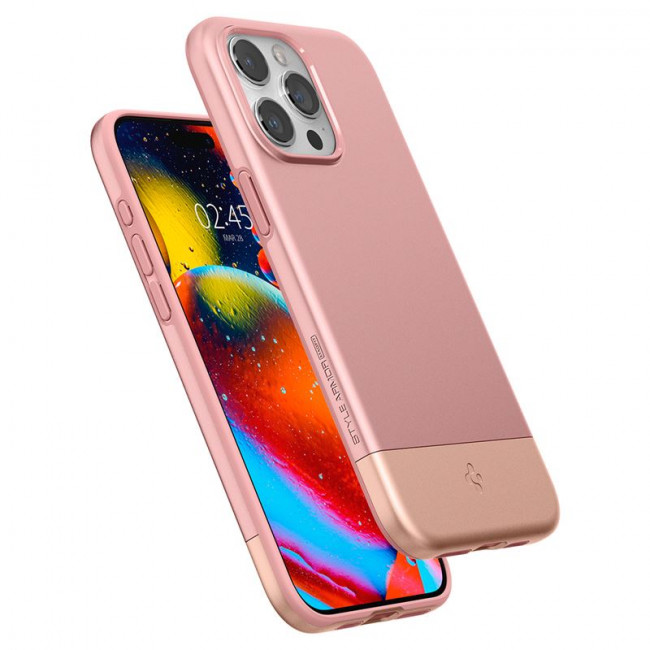 Spigen iPhone 15 Pro Style Armor Mag Σκληρή Θήκη με MagSafe - Rose Gold