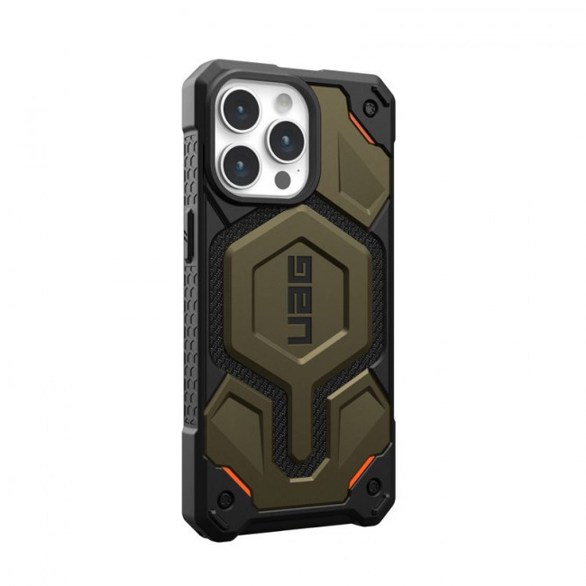 UAG iPhone 15 Pro Max Monarch Pro Kevlar Series Σκληρή Θήκη με MagSafe - Kevlar Element Green