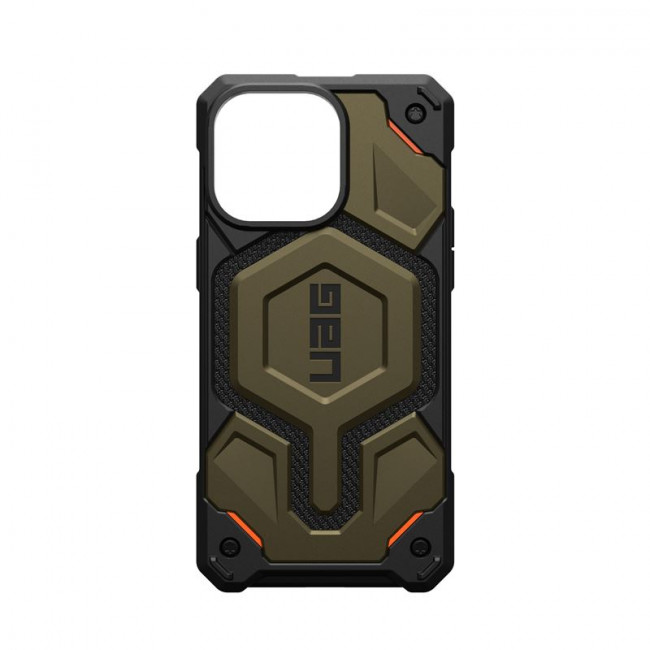 UAG iPhone 15 Pro Max Monarch Pro Kevlar Series Σκληρή Θήκη με MagSafe - Kevlar Element Green