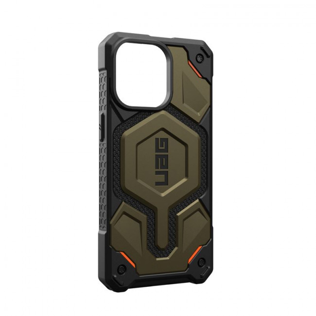 UAG iPhone 15 Pro Max Monarch Pro Kevlar Series Σκληρή Θήκη με MagSafe - Kevlar Element Green