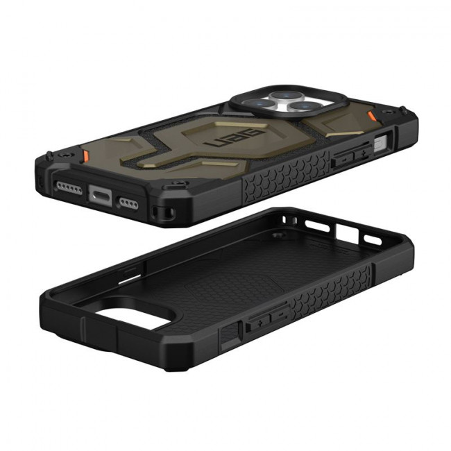 UAG iPhone 15 Pro Max Monarch Pro Kevlar Series Σκληρή Θήκη με MagSafe - Kevlar Element Green