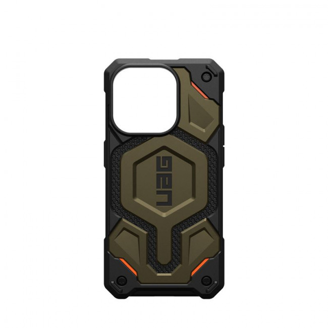 UAG iPhone 15 Pro Monarch Pro Kevlar Series Σκληρή Θήκη με MagSafe - Kevlar Element Green