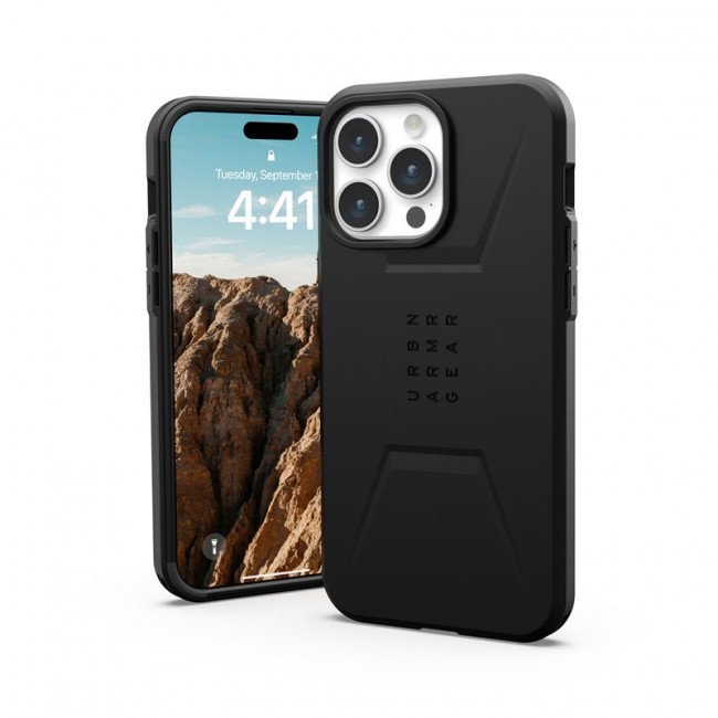 UAG iPhone 15 Pro Max Civilian MagSafe Σκληρή Θήκη με MagSafe - Black