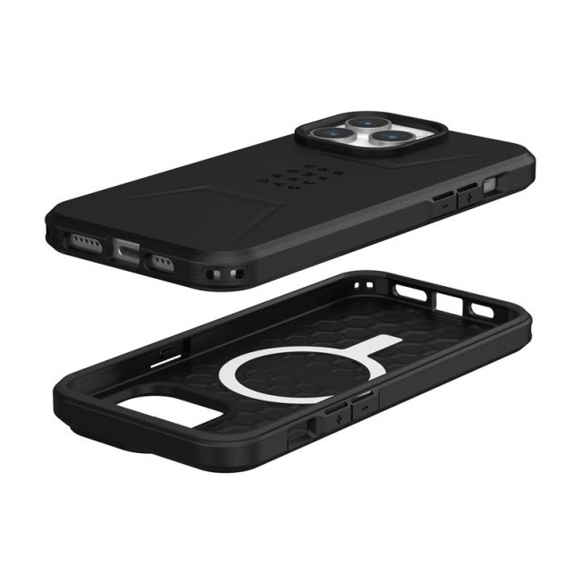 UAG iPhone 15 Pro Max Civilian MagSafe Σκληρή Θήκη με MagSafe - Black