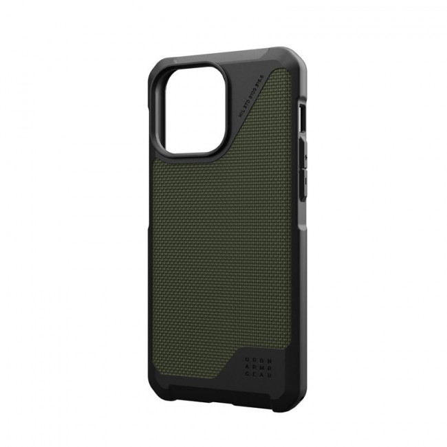 UAG iPhone 15 Pro Max Metropolis LT Series Σκληρή Θήκη με MagSafe - Kevlar Olive