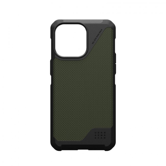 UAG iPhone 15 Pro Max Metropolis LT Series Σκληρή Θήκη με MagSafe - Kevlar Olive