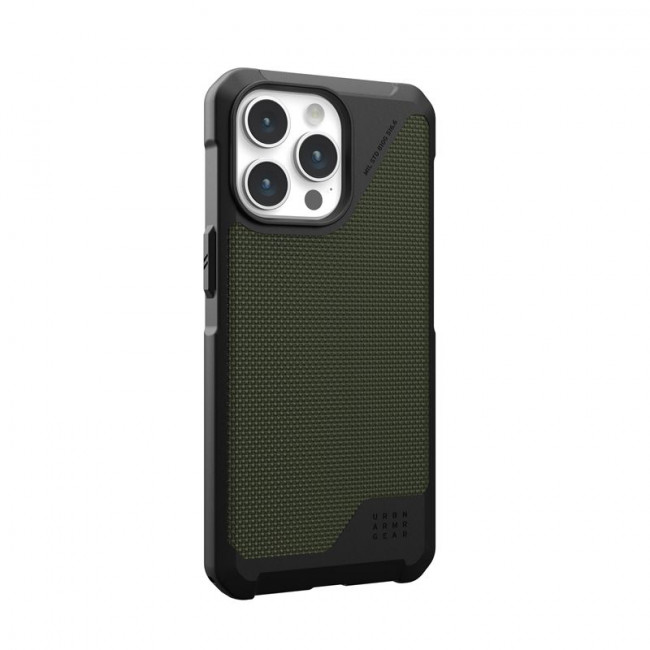 UAG iPhone 15 Pro Max Metropolis LT Series Σκληρή Θήκη με MagSafe - Kevlar Olive