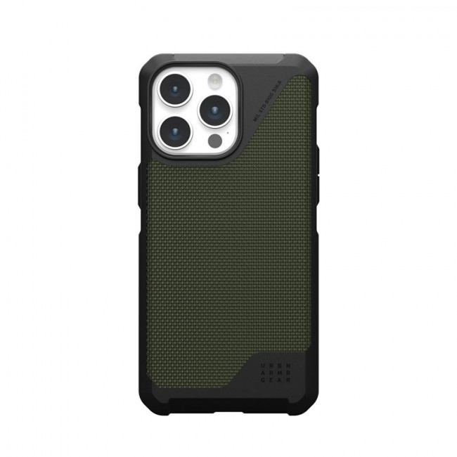 UAG iPhone 15 Pro Max Metropolis LT Series Σκληρή Θήκη με MagSafe - Kevlar Olive