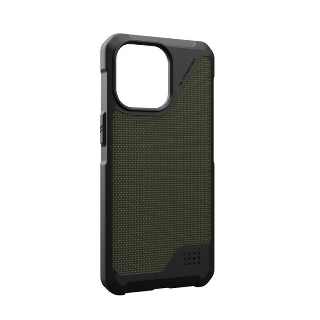 UAG iPhone 15 Pro Max Metropolis LT Series Σκληρή Θήκη με MagSafe - Kevlar Olive