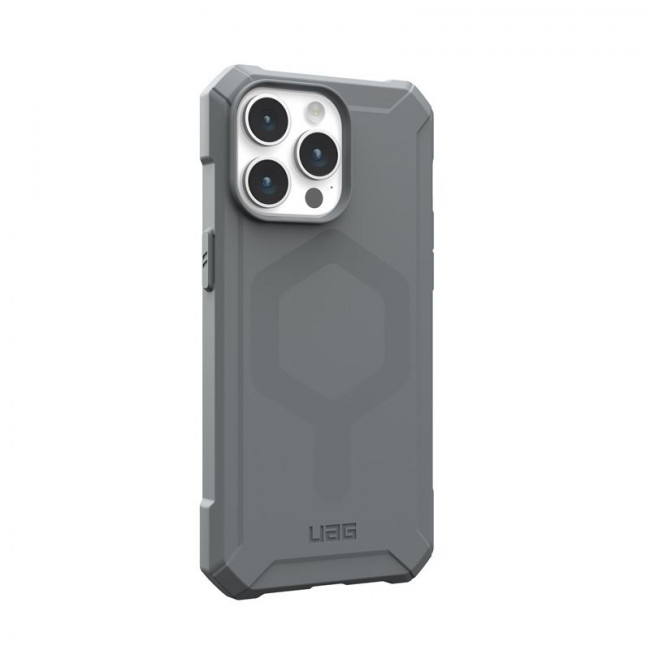 UAG iPhone 15 Pro Max Essential Armor MagSafe Θήκη Σιλικόνης TPU με MagSafe - Silver