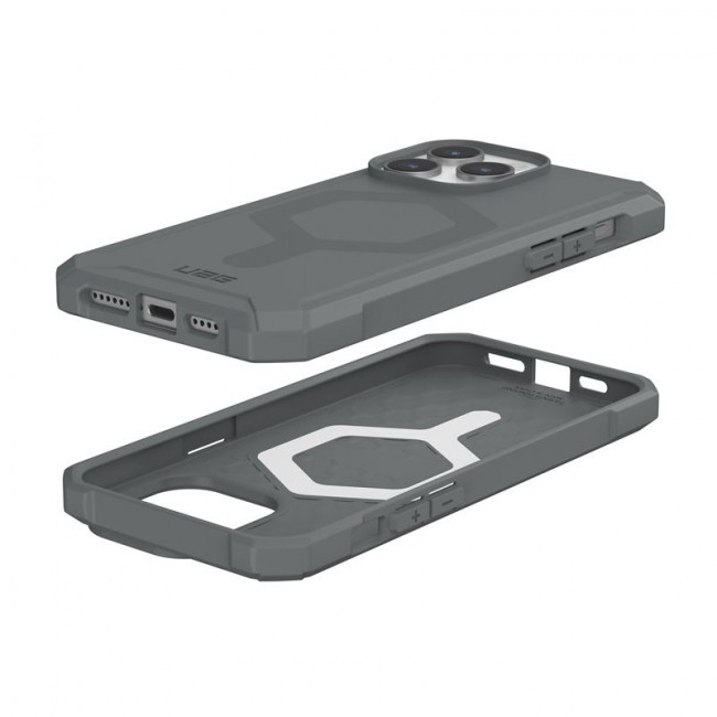 UAG iPhone 15 Pro Max Essential Armor MagSafe Θήκη Σιλικόνης TPU με MagSafe - Silver