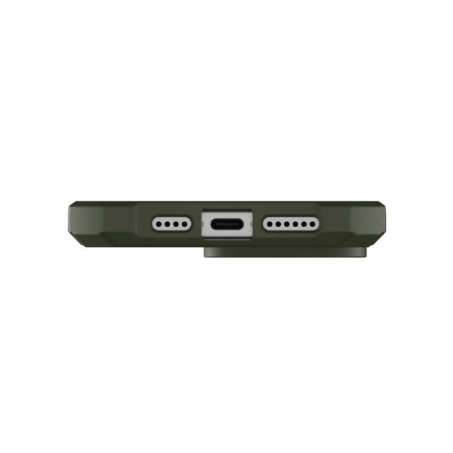 UAG iPhone 15 Pro Max Essential Armor MagSafe Θήκη Σιλικόνης TPU με MagSafe - Olive Drab