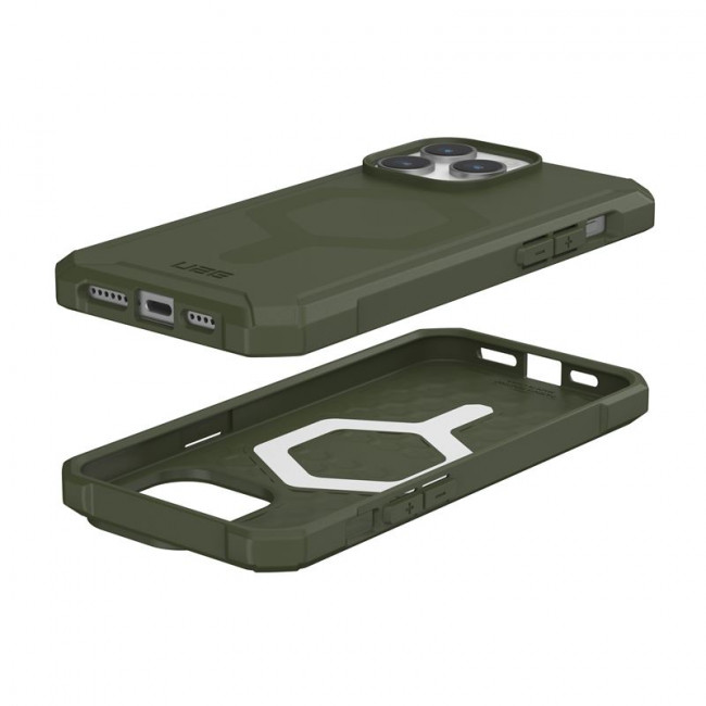 UAG iPhone 15 Pro Max Essential Armor MagSafe Θήκη Σιλικόνης TPU με MagSafe - Olive Drab