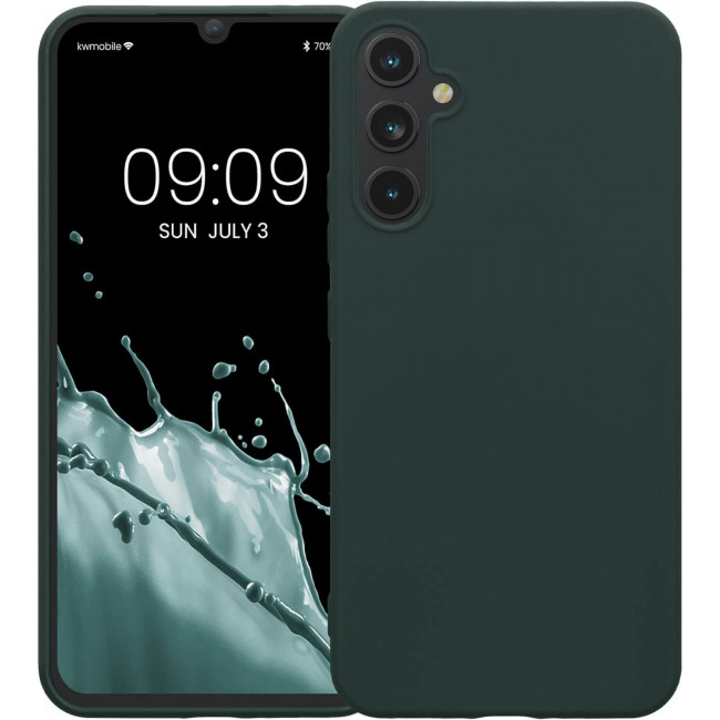 KW Samsung Galaxy A34 5G Θήκη Σιλικόνης TPU - Moss Green - 60809.169