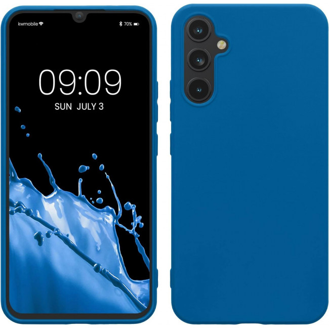 KW Samsung Galaxy A34 5G Θήκη Σιλικόνης TPU - Caribbean Blue - 60809.224