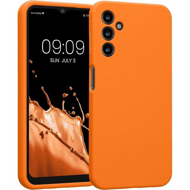 KW Samsung Galaxy A14 5G Θήκη Σιλικόνης Rubber TPU - Fruity Orange - 60808.150