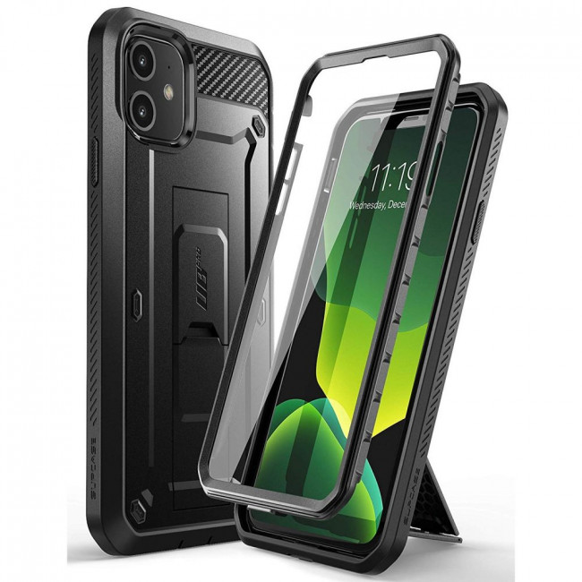 Supcase iPhone 11 Unicorn Beetle Pro Σκληρή Θήκη με Προστασία Οθόνης και Stand - Black