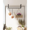 Songmics Επιτοίχια Μεταλλική Ράγα Ρούχων - 112 x 30 x 29.3 cm - Black - HSR64BK