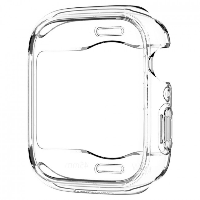 Spigen Θήκη Apple Watch 7 / 8 / 9 - 45 mm με Προστασία Οθόνης Ultra Hybrid - Crystal Clear