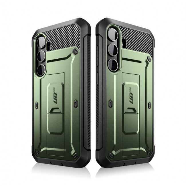 Supcase Samsung Galaxy S24 Unicorn Beetle Pro 2 Σκληρή Θήκη με Προστασία Οθόνης και Stand - Green