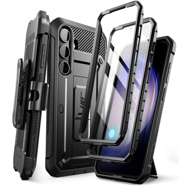 Supcase Samsung Galaxy S24+ Unicorn Beetle Pro 2 Σκληρή Θήκη με Προστασία Οθόνης και Stand - Black