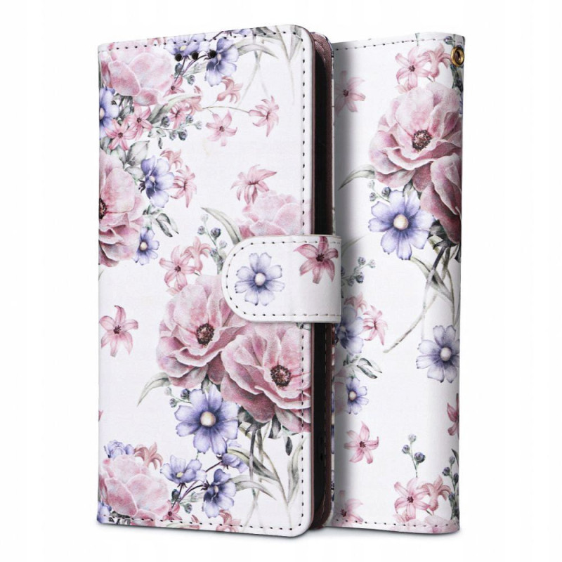 Tech-Protect Samsung Galaxy A15 4G / A15 5G Θήκη Πορτοφόλι Stand από Δερματίνη - Blossom Flower