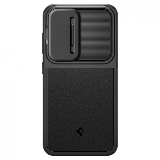 Spigen Samsung Galaxy S24 Optik Armor Θήκη Σιλικόνης με Κάλυμμα για την Κάμερα - Black