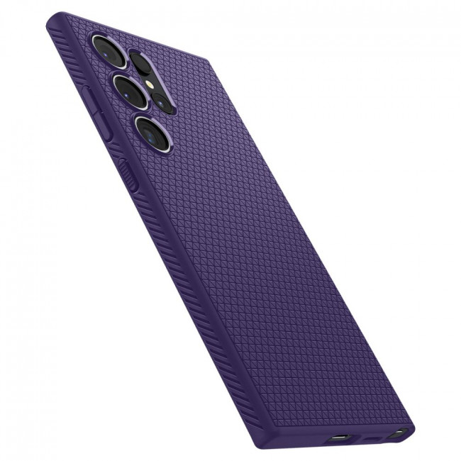 Spigen Samsung Galaxy S24 Ultra Liquid Air Θήκη Σιλικόνης - Deep Purple