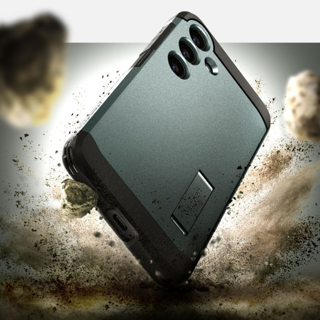 Spigen Samsung Galaxy S24 Tough Armor Σκληρή Θήκη - Abyss Green