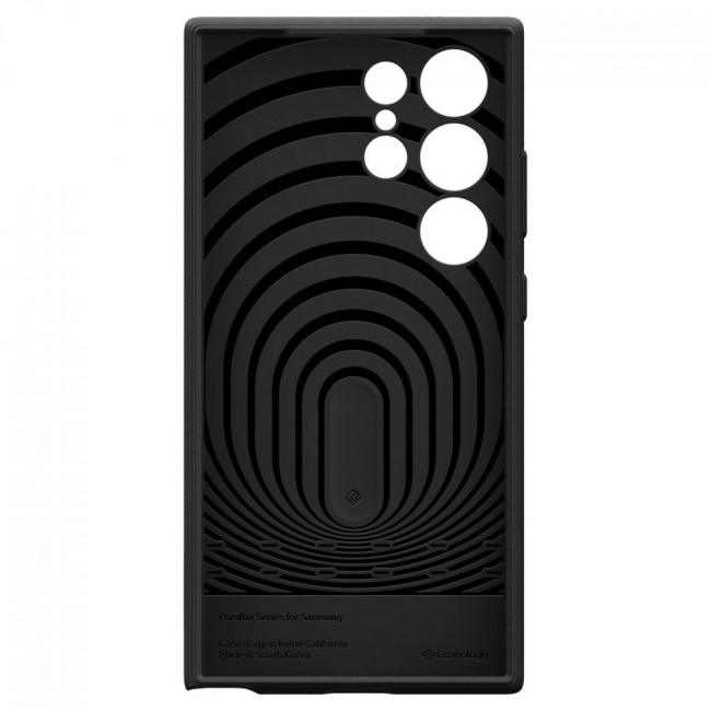 Caseology Samsung Galaxy S24 Ultra Parallax Θήκη Σιλικόνης με Σκληρό Πλαίσιο - Matte Black