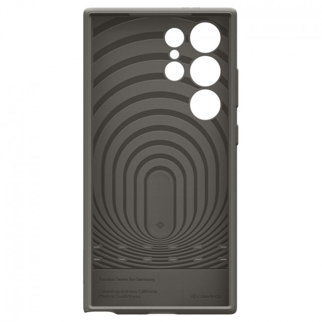 Caseology Samsung Galaxy S24 Ultra Parallax Θήκη Σιλικόνης με Σκληρό Πλαίσιο - Ash Grey