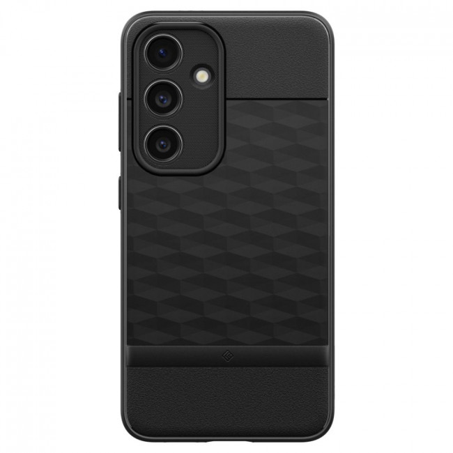 Caseology Samsung Galaxy S24 Parallax Θήκη Σιλικόνης με Σκληρό Πλαίσιο - Matte Black