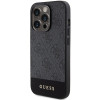 Guess iPhone 15 Pro - 4G Stripe Collection Θήκη με Επένδυση Συνθετικού Δέρματος - Grey - GUHCP15LG4GLGR