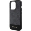 Guess iPhone 15 Pro - 4G Stripe Collection Θήκη με Επένδυση Συνθετικού Δέρματος - Grey - GUHCP15LG4GLGR