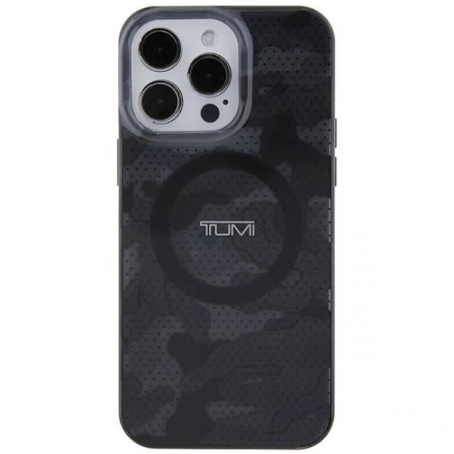 Tumi iPhone 15 Pro Camo Print MagSafe Σκληρή Θήκη με Πλαίσιο Σιλικόνης και MagSafe - Grey - TUHMP15LDLCAG