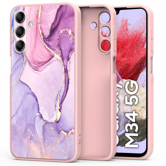 Tech-Protect Samsung Galaxy M34 5G Icon Θήκη Σιλικόνης TPU - Marble