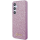 Guess Samsung Galaxy S24 Glitter Script Σκληρή Θήκη με Πλαίσιο Σιλικόνης - Purple - GUHCS24SHGGSHU